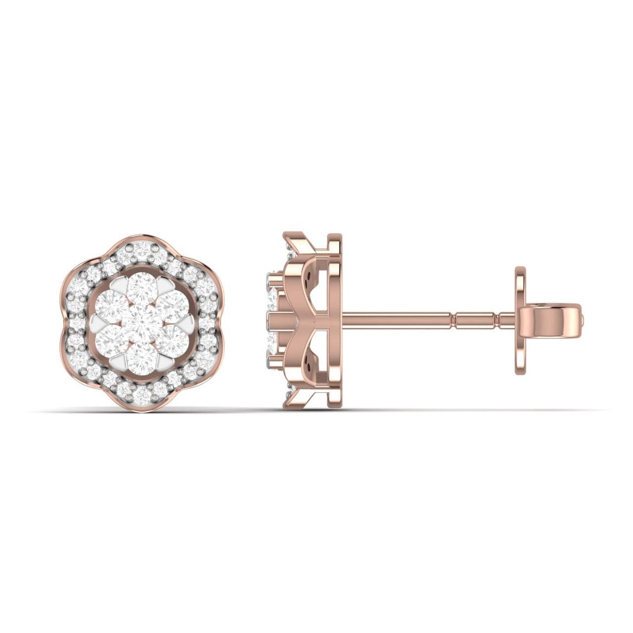 Surie Diamond Studs in 18K Gold