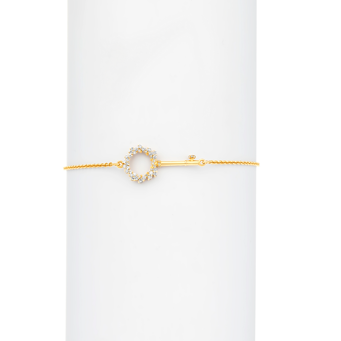 BOZ Forever Key Diamond Bracelet in 18K Gold