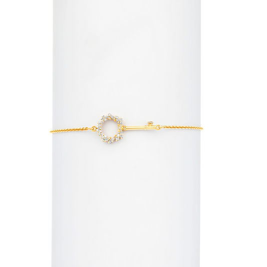 BOZ Forever Key Diamond Bracelet in 18K Gold