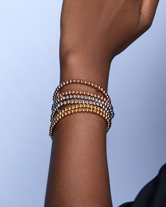 Gold Ball Beads Bracelet in 18k Gold