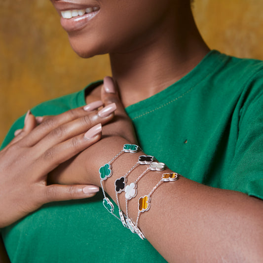 Clover Bracelet in 925 Sterling Silver