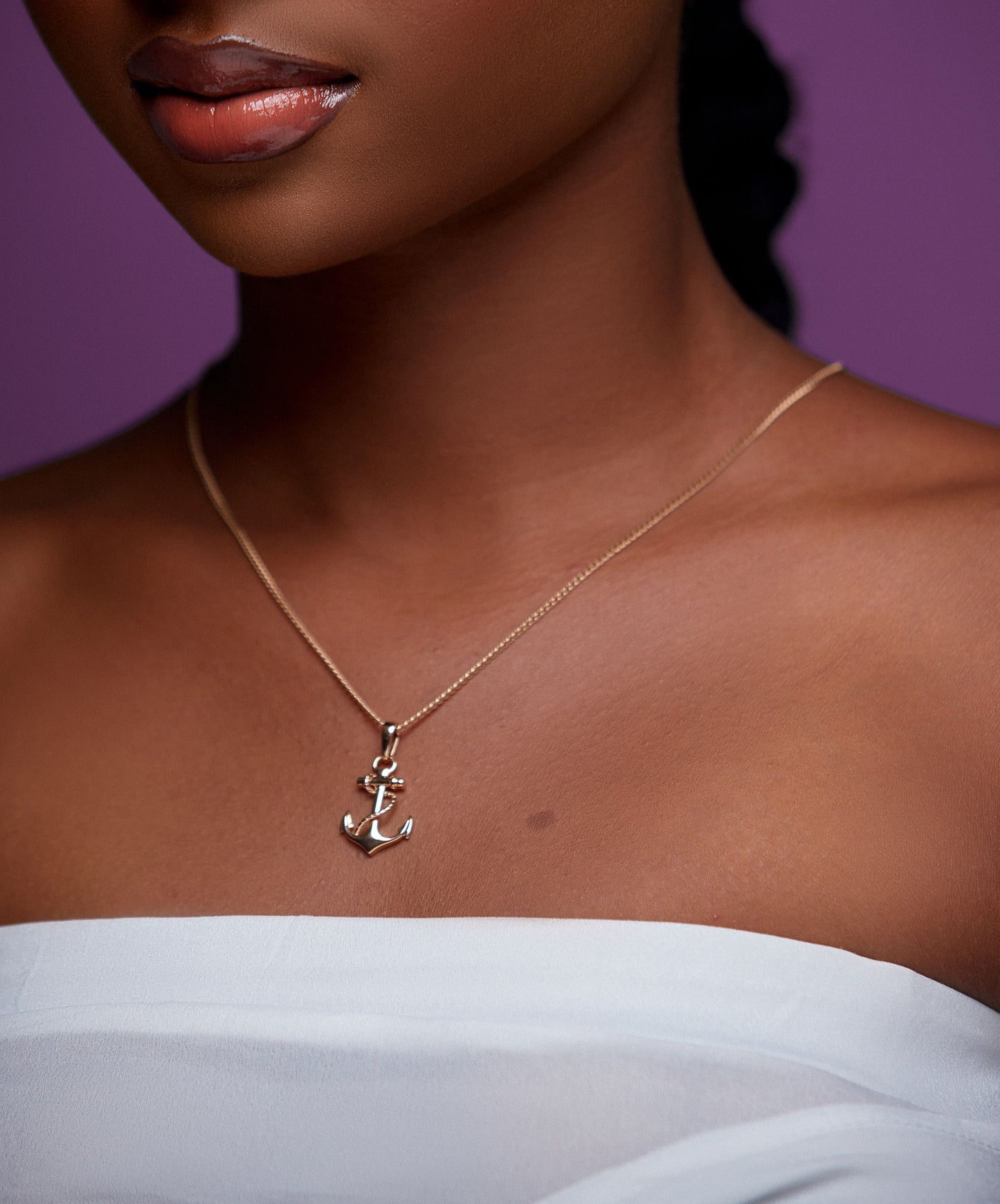 Anchor Pendent in 18K Gold