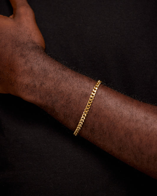 Cuban Link Bracelet in 18K Gold