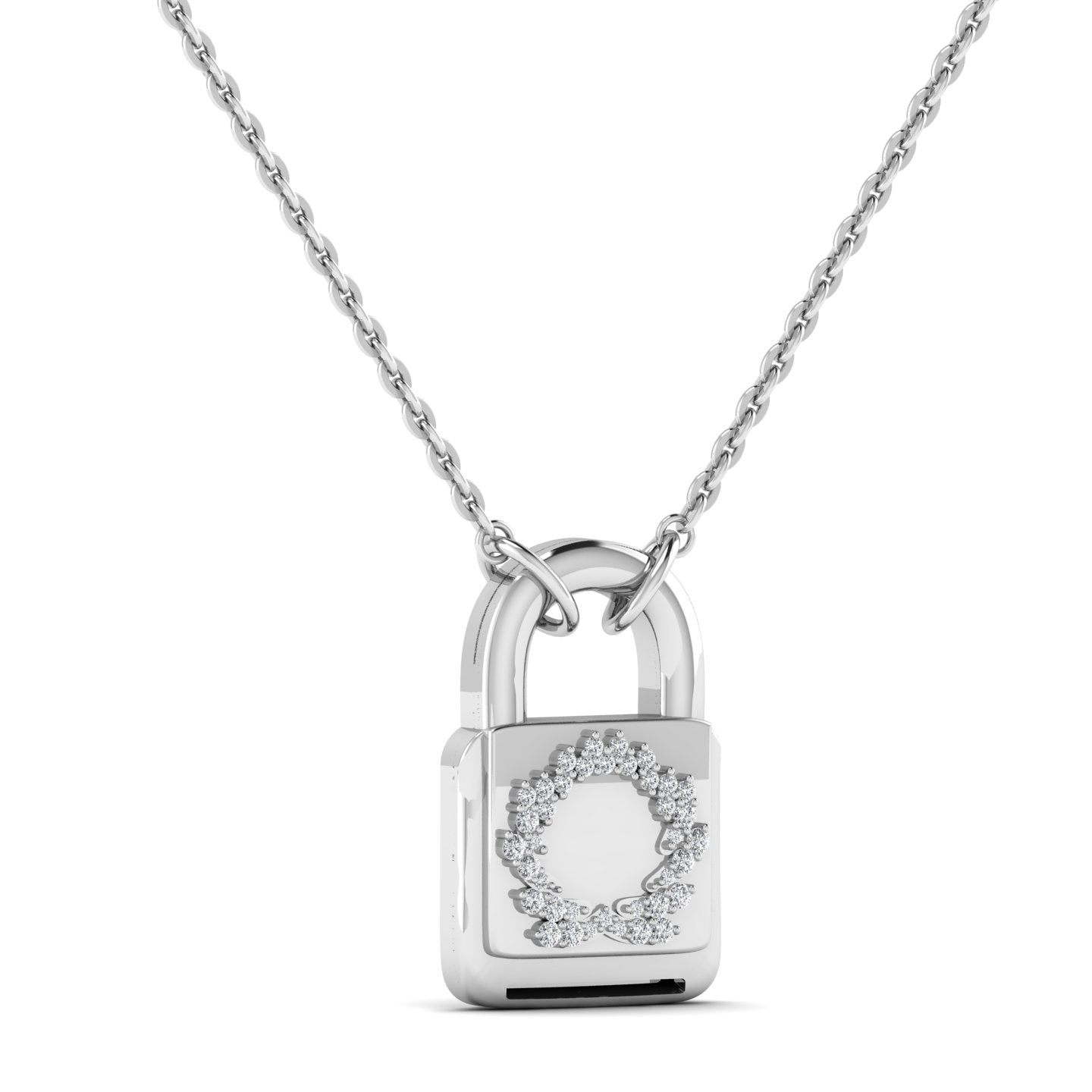 BOZ Locke Moissanite Necklace in 925 Sterling Silver