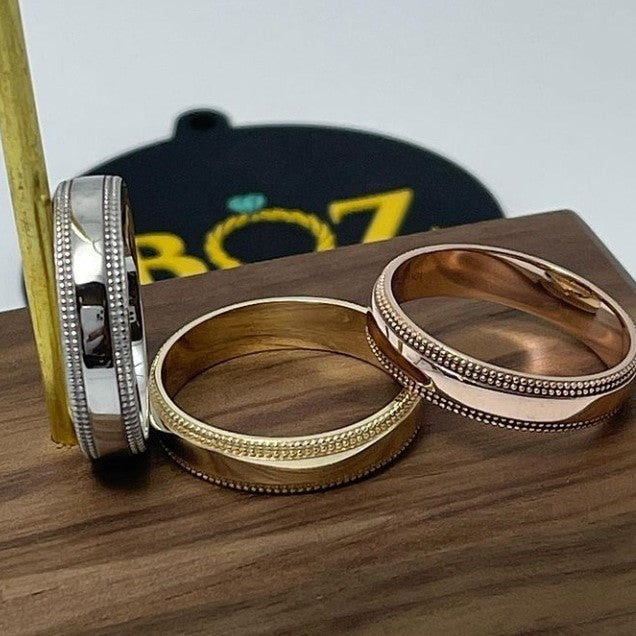 Milgrain Band in 18K Gold