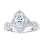 Sade Marquis CZ Sterling Silver Engagement Ring