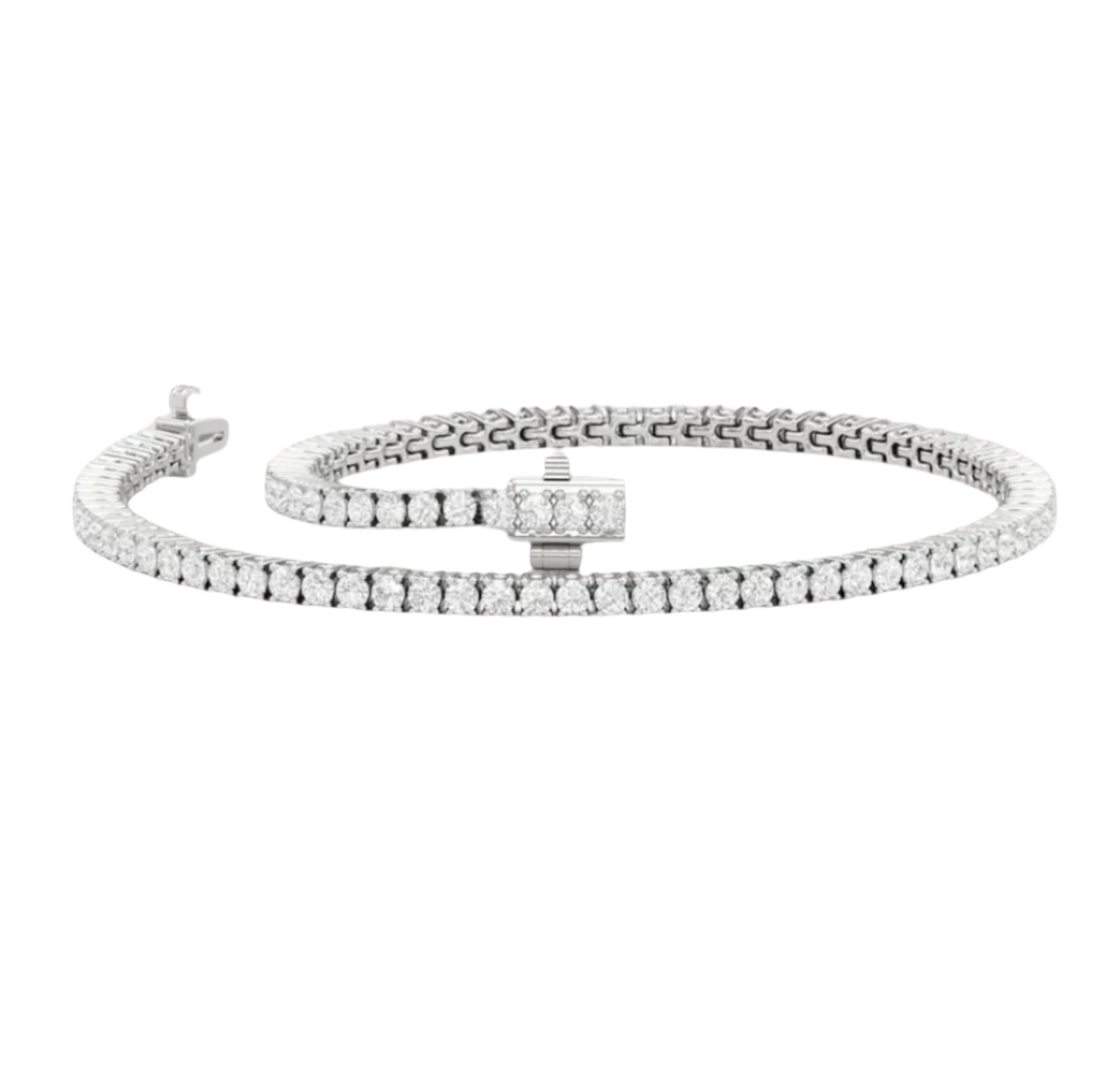 2 CT Diamond Tennis Bracelet in 18K Gold