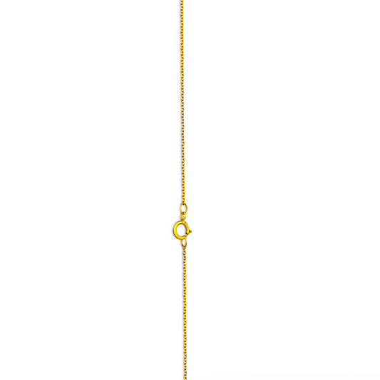 Hearts & Barrel Necklace in 18K Gold