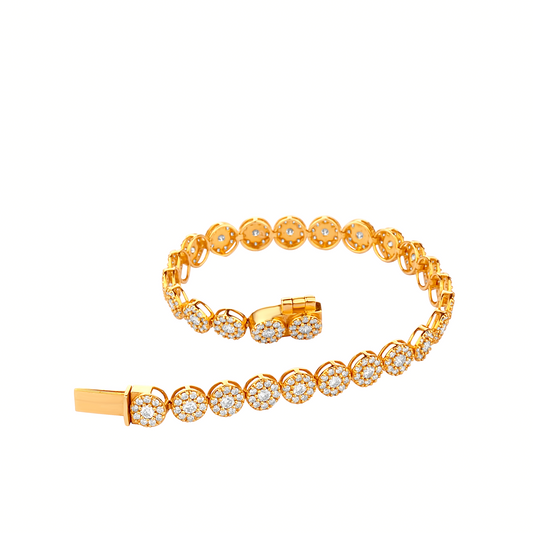 Eros Natural Diamond Bracelet in 18K Gold