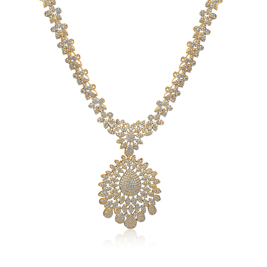 Olori Natural Diamond Necklace in 18K Gold