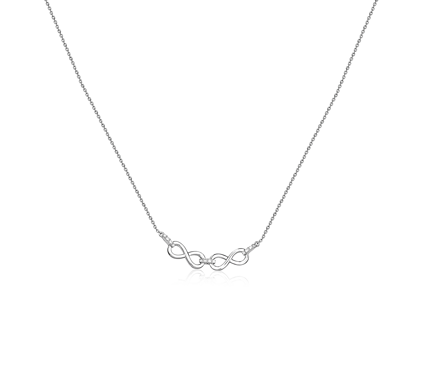 Joan Horizontal Diamond Necklace in 18K Gold