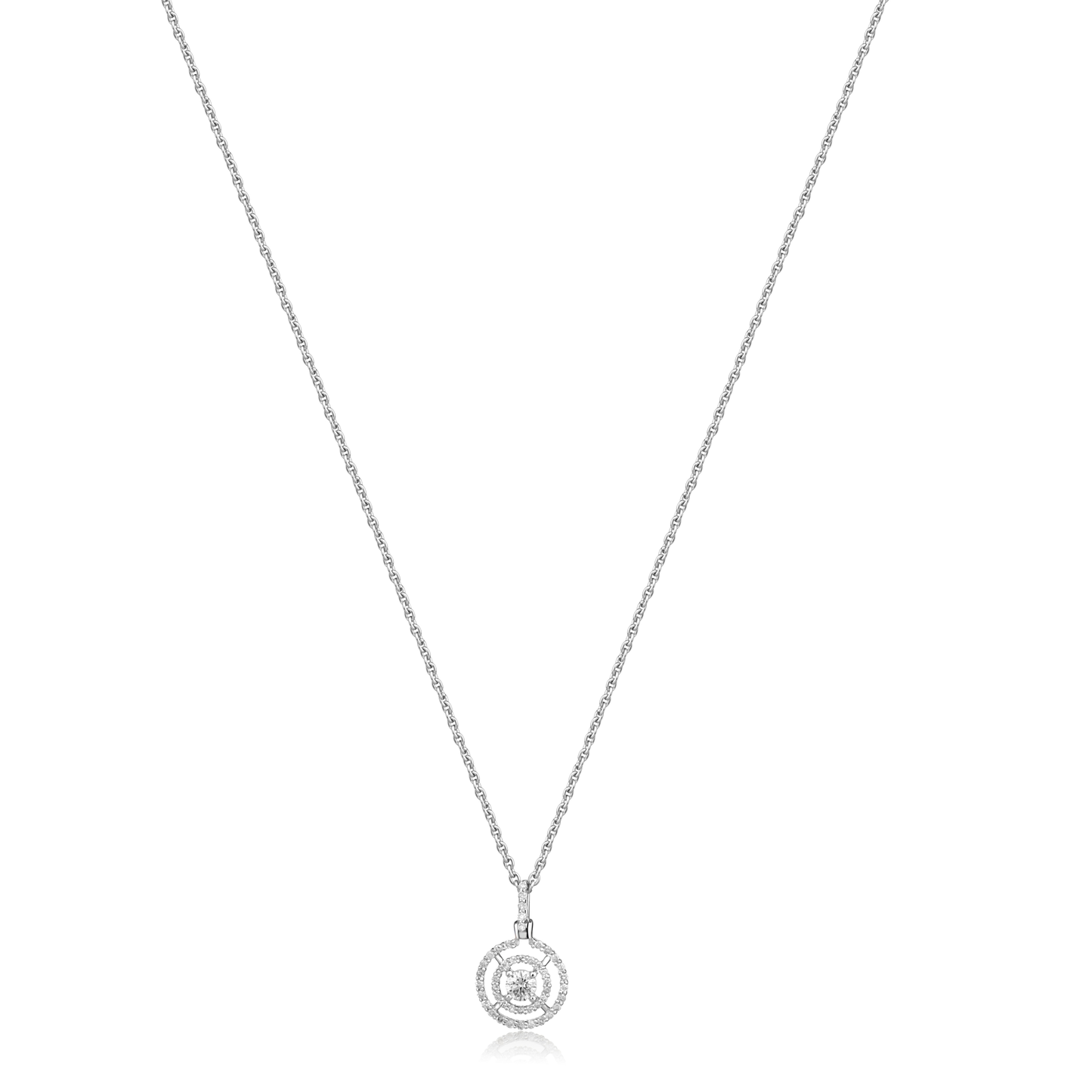 Orbit Natural Diamond Necklace IN 18K Gold