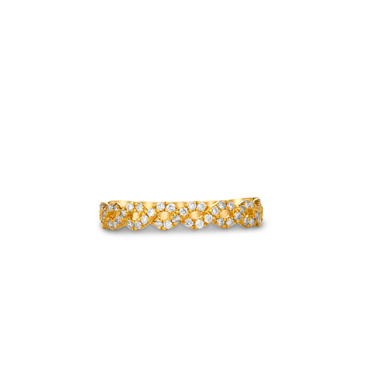 Ola Infinity Diamond Band in 18K Gold