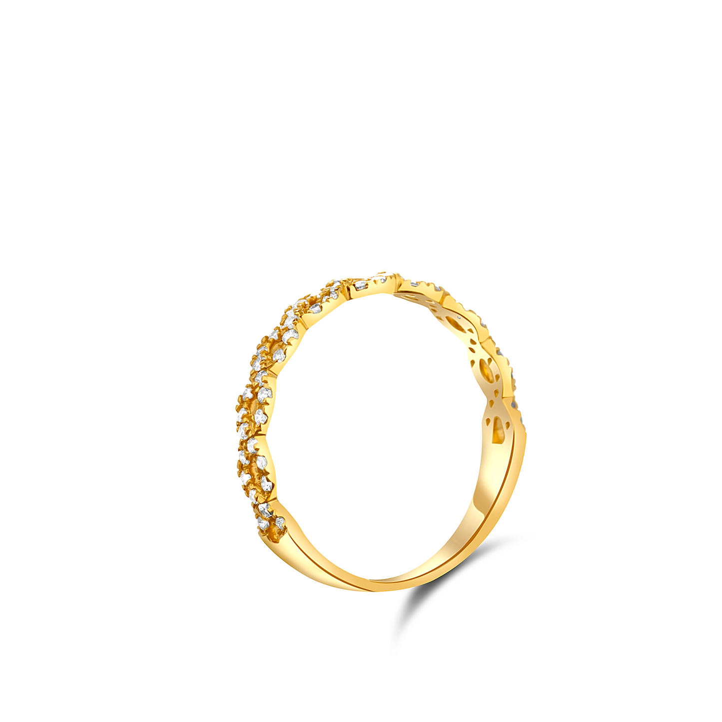 Ola Infinity Diamond Band in 18K Gold