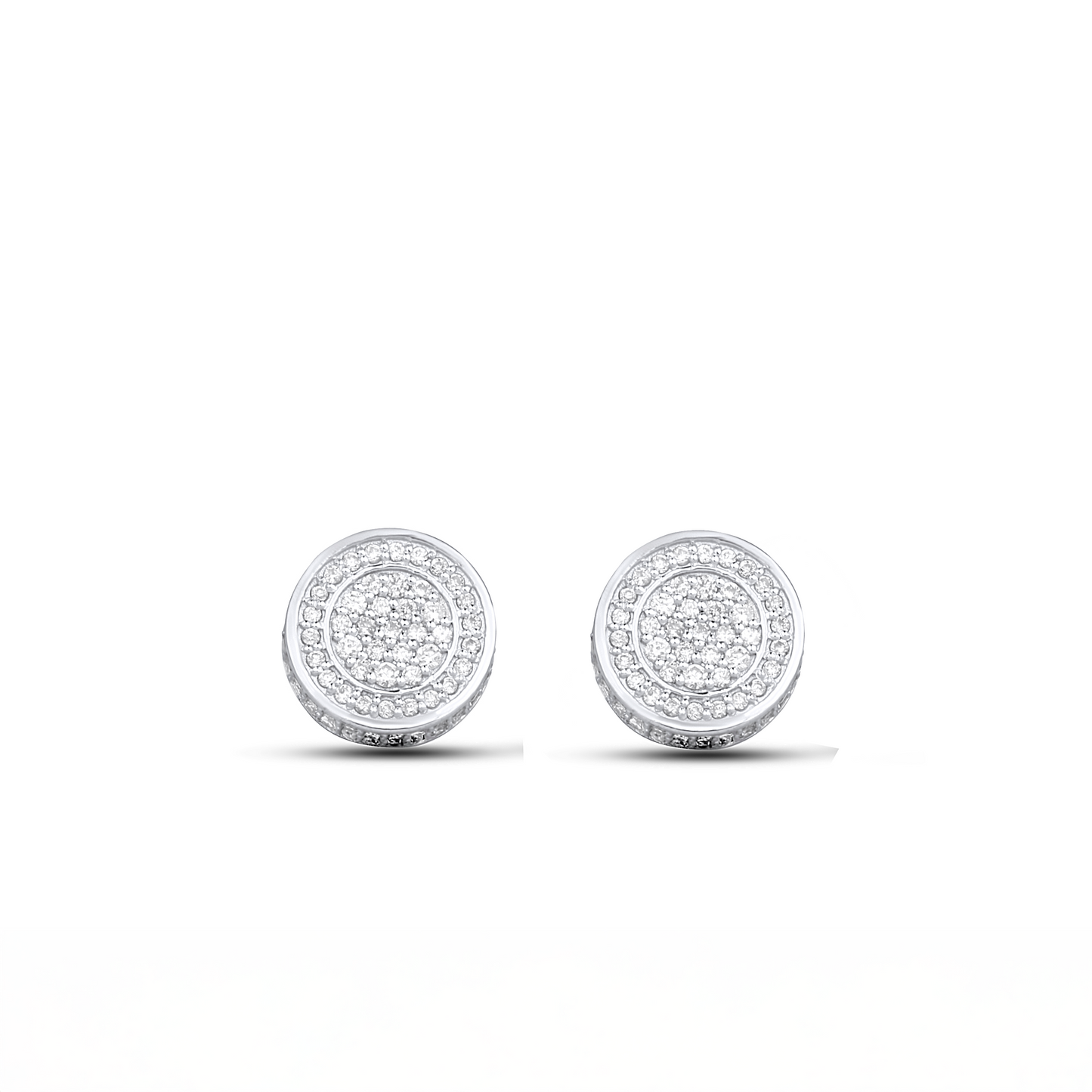 Leon Diamond Stud Earrings in 18K Gold