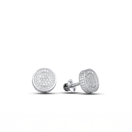 Leon Diamond Stud Earrings in 18K Gold