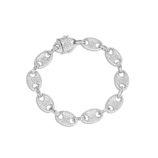 Mariner Link Diamond Bracelet in 18K Gold