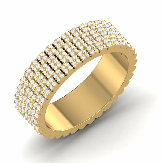 Zeus 360 Natural Diamond Band in 18K Gold