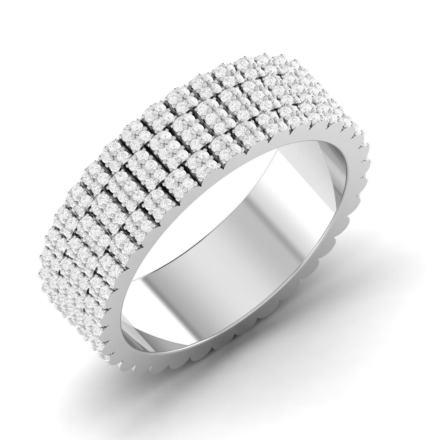 Zeus 360 Natural Diamond Band in 18K Gold