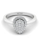 Leah Pear Cluster Natural Diamond Engagement Ring