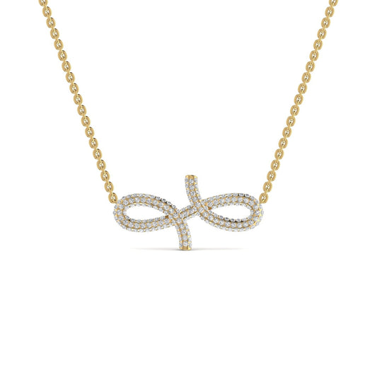 3D Oiza Infinie Diamond Necklace in 18K Gold