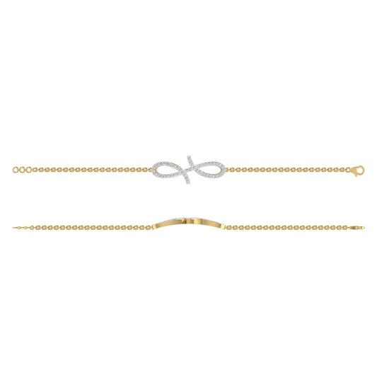 Oiza Infinie Diamond Bracelet in 18K Gold