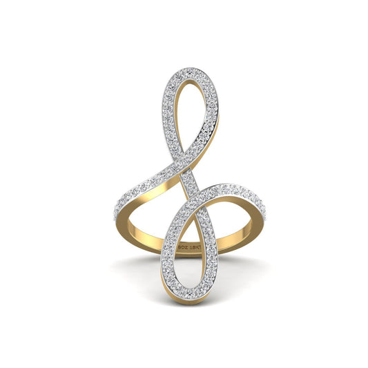 Oiza Infinie Diamond Ring in 18K Gold