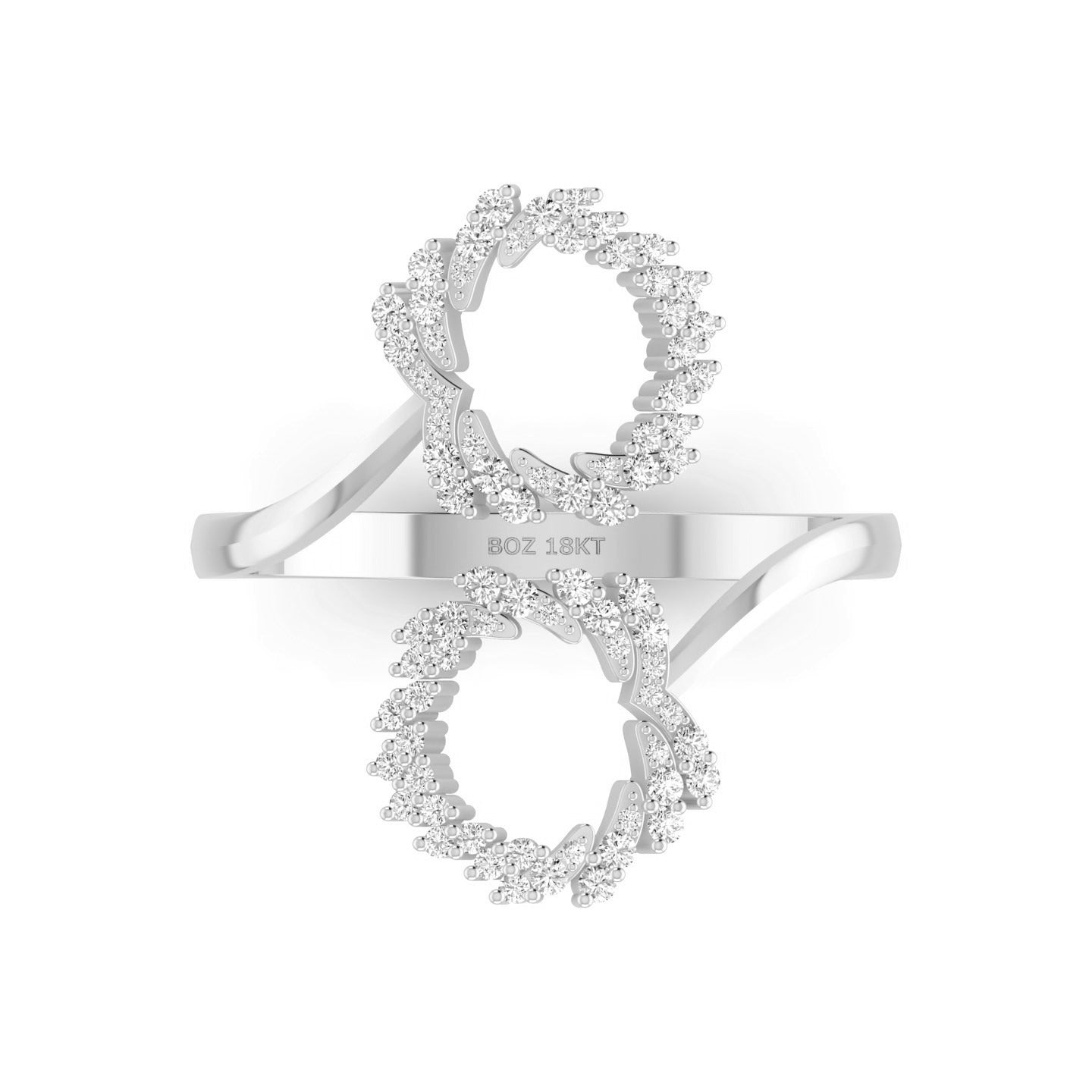 Boz Forever Interlink Diamond Ring in 18K Gold