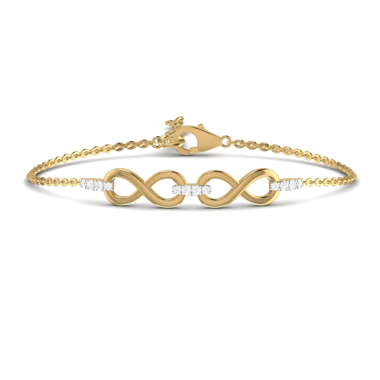 Joan Natural Diamond Bracelet in 18K Gold