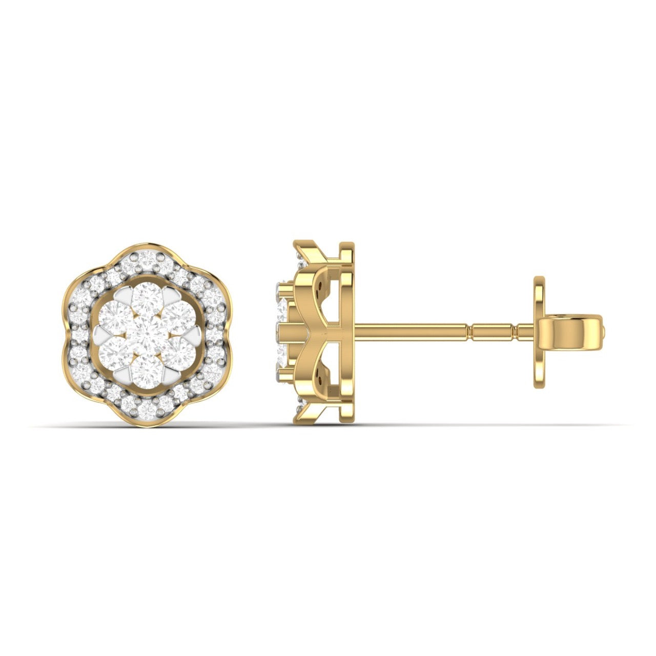 Surie Diamond Studs in 18K Gold