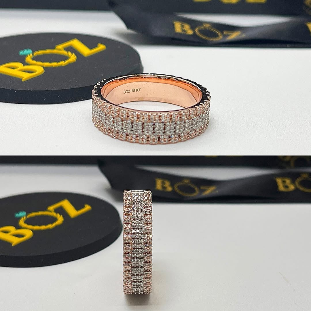 Zeus 360 Natural Diamond Band in 18K Gold